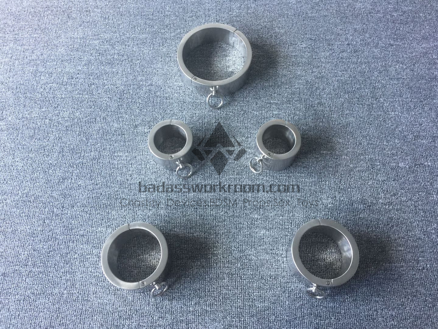 1CM Thickness Heavy Cuffs Set Steel Bondage Kit