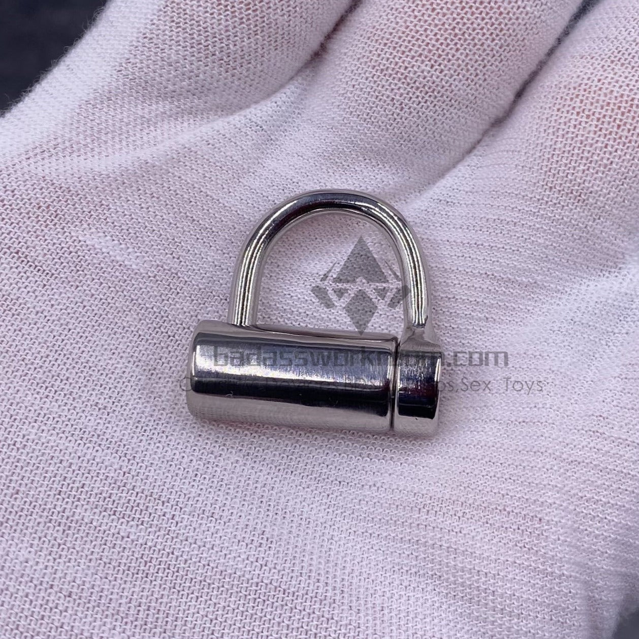 Titanium Piercing Padlock Locked By Screw