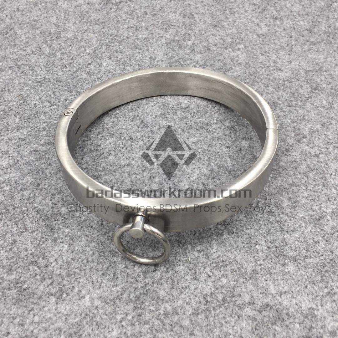 Screw Lock Stainless Steel BDSM Collar