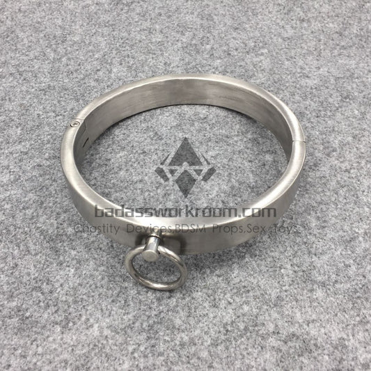 Screw Lock Stainless Steel BDSM Collar