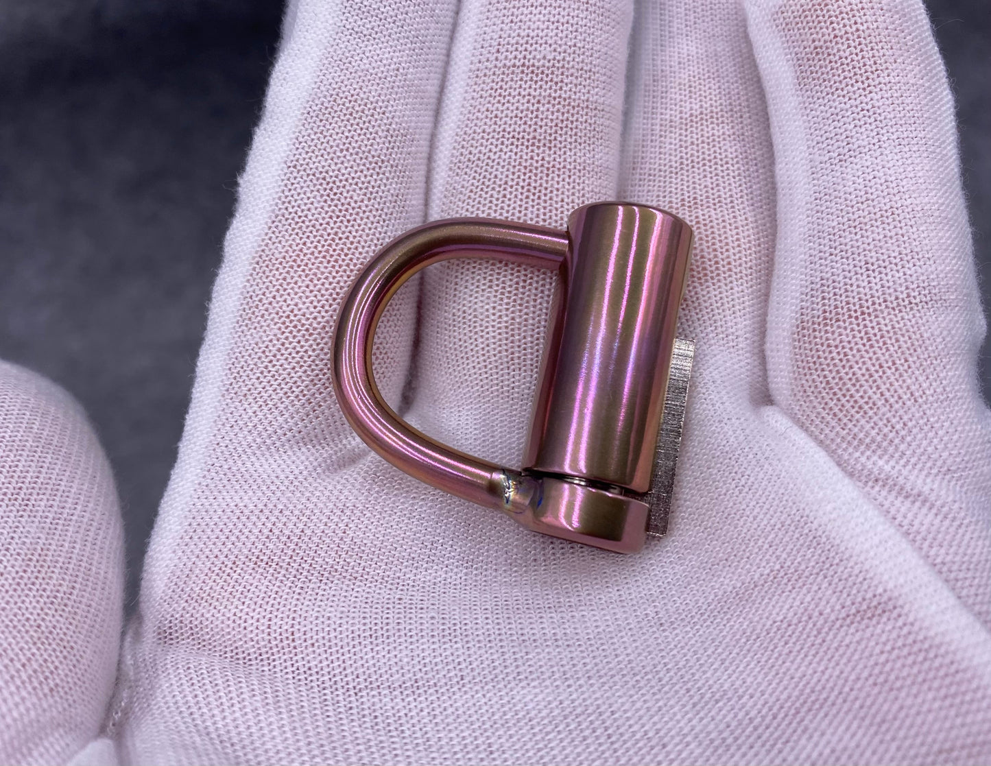 ONLY 1!Colored Titanium PA D Ring Lock